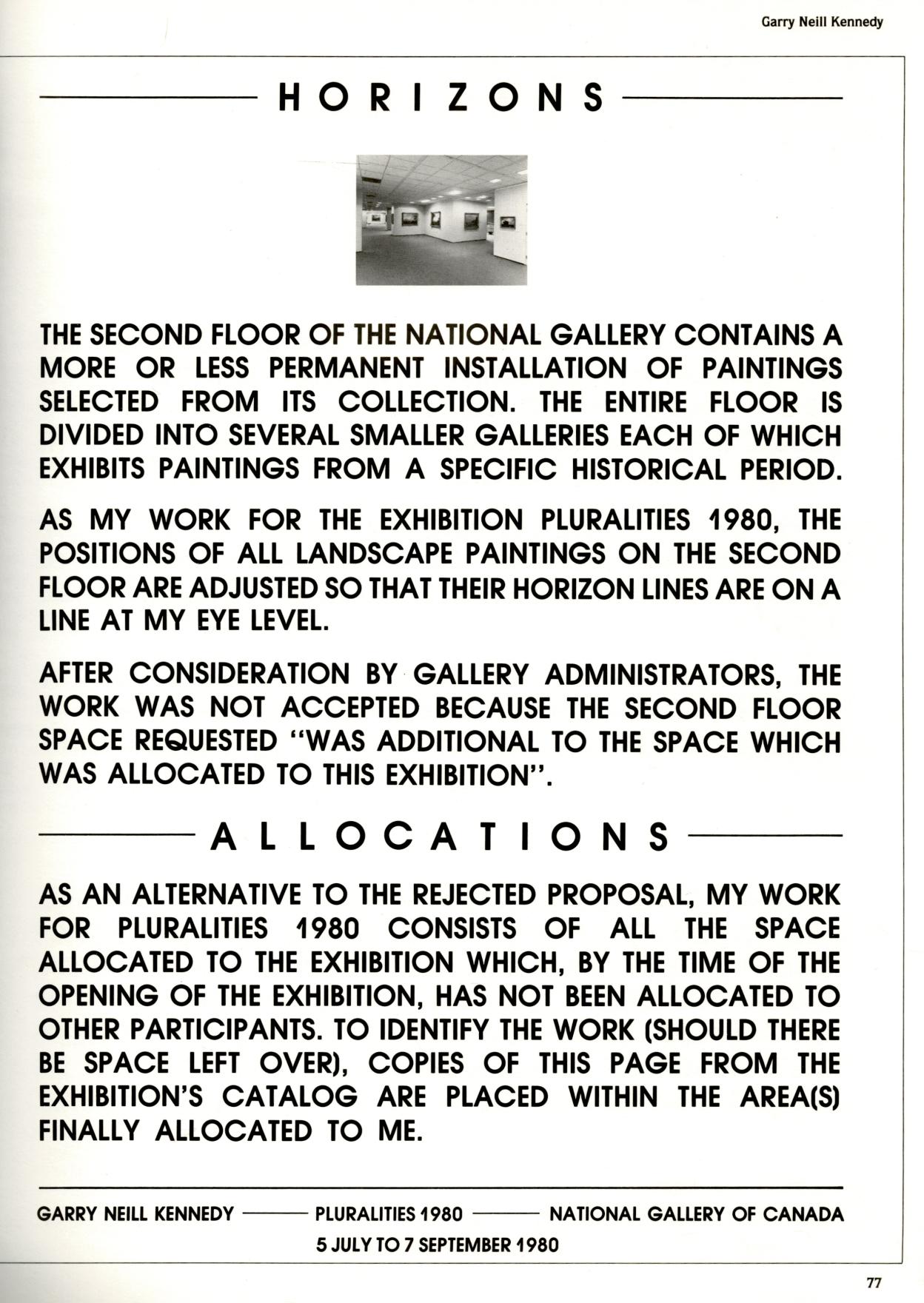  Horizons Allocations, original text by Gary Neil Kennedy from Pluralities 1980. 